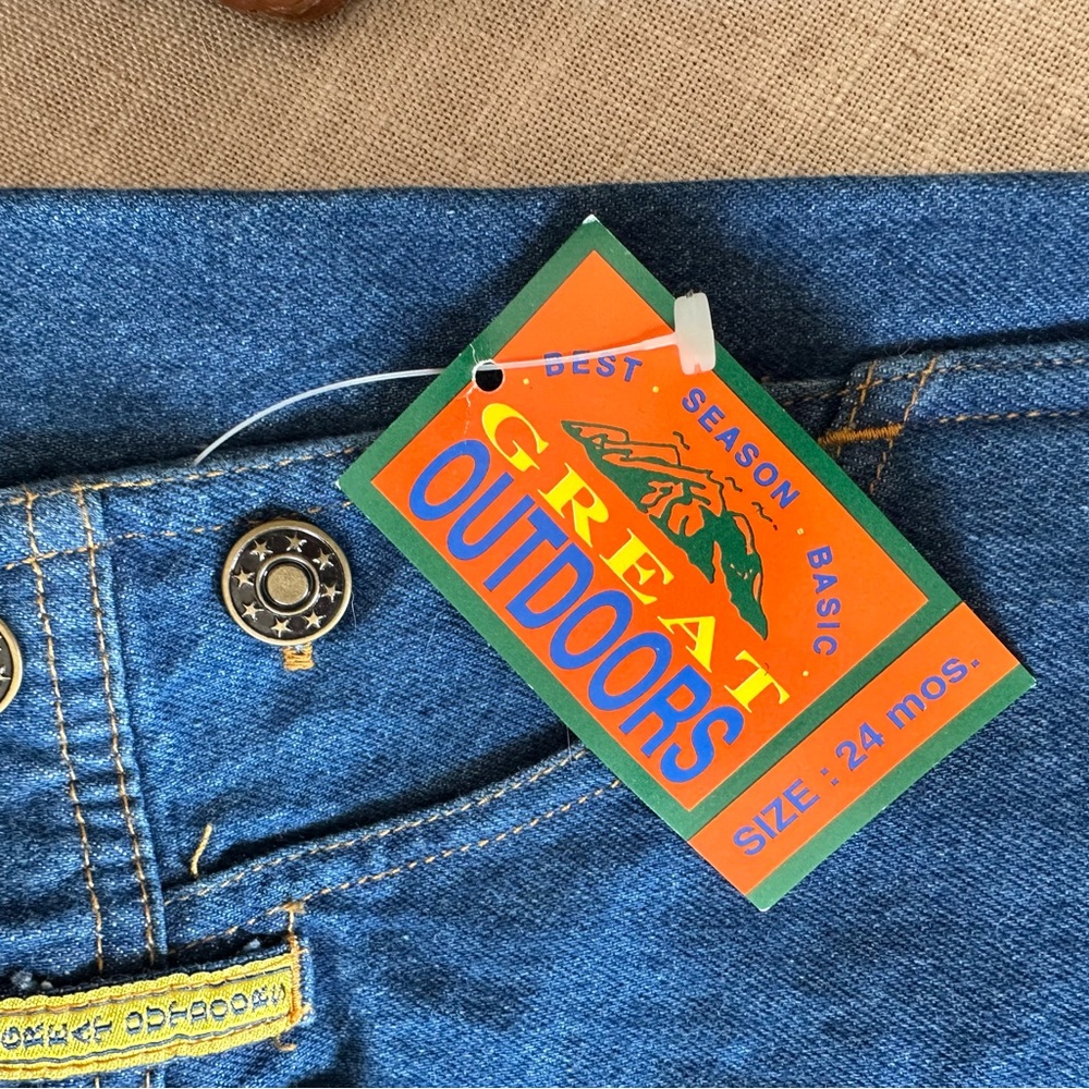 Vintage Denim Toddler Overalls NWT / NOS Size 24 Month - Picture 4 of 9